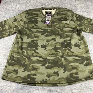 Lee Premium Select Men's XXL Army Camo Sherpa Lined Waffle Knit Sweater